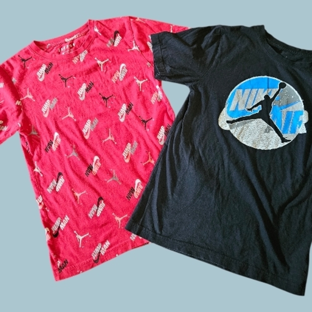 Nike Kids Red and Black Graphic Tees